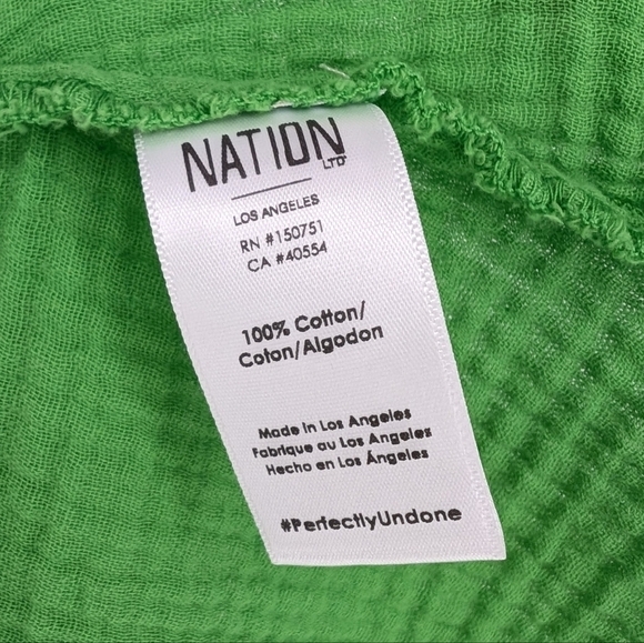 Nation LTD Adele Midi Dress 100% Cotton Gauze - Picture 9 of 10